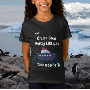 T-Shirt Enfants de croisière drôles prennent un selfie per