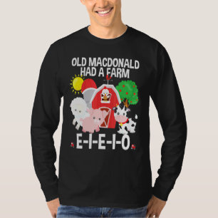 T-shirt Enfants De Jeune Vieux Macdonald Avait Une Ferme E