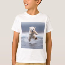 T-shirt Enfants de l'ours polaire amusant de l'Ala
