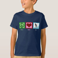 T-shirt Enfants de Ski Peace Love