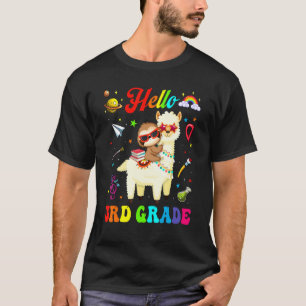 T-shirt Enfants De Troisième Classe Squad Cute Llama Sloth