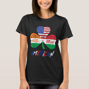 T-shirt Enfants demi irlandais demi-italien drapeau améric