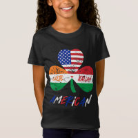 Enfants demi irlandais demi-italien drapeau améric