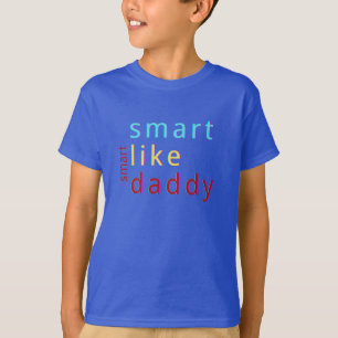 T-shirt Enfants d'été Smart Comme papa Toddler