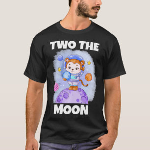 T-shirt Enfants Deux La Lune Toddler 2e Anniversaire Tee p