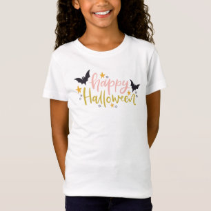 T-Shirt Enfants d'Halloween rose et vert