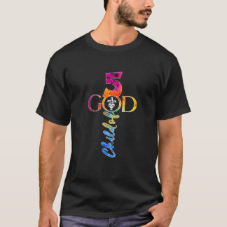 T-shirt Enfants DIEU 5 ANS JÉSUS 5ÈME ANNIVERSAIRE Premium