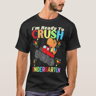 T-shirt Enfants Dinosaur Je Suis Prêt À Écraser Le Jardin