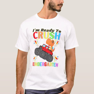 T-shirt Enfants Dinosaur Je Suis Prêt À Écraser Le Jardin