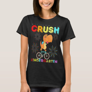 T-shirt Enfants Dinosaur Je Suis Prêt À Écraser Le Vélo De