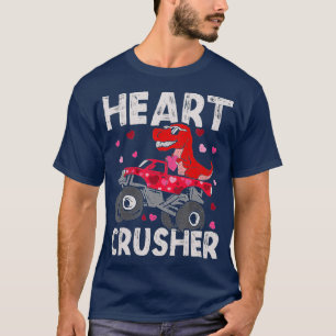 T-shirt Enfants Dinosaur Monster Truck T Rex Valentines Co