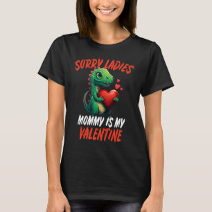 T-shirt Enfants Dinosaur Trex Valentins Day Enfants Filles