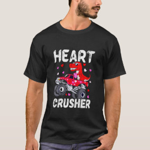 T-shirt Enfants Dinosaure Monster Truck Rex Valentines He
