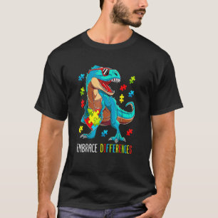 T-shirt Enfants Dinosaure Trex Embrasser les Différences A
