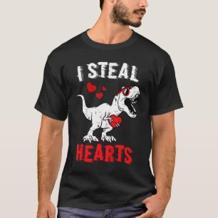 T-shirt Enfants Dinosaure Valentines Jour Garçons Je Voler