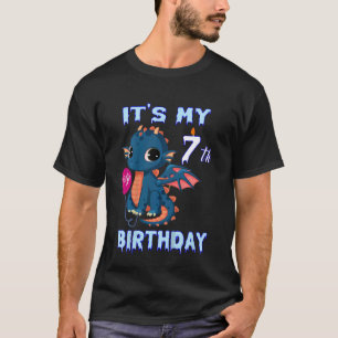 T-shirt Enfants Dragon Enfants Enfants 7e anniversaire Gar