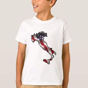 T-Shirt Enfants Drapeau Italo-Américain