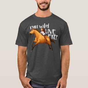 T-shirt Enfants DreamWorks Spirit Riding Libre Live Gratui