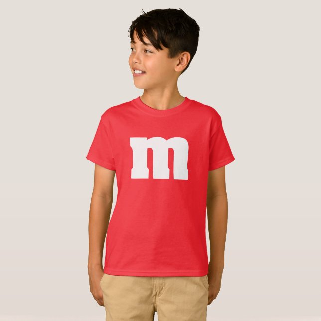 T-shirt Enfants drôles M et chemise de sucrerie de M (Devant entier)