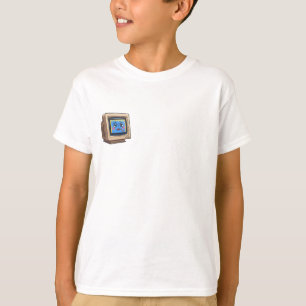T-shirt Enfants Écran d'Ordinateur Rétro Triste