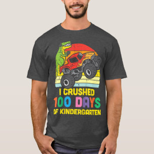 T-shirt Enfants écrasés 100 Jours jardin d'enfants Trex Mo