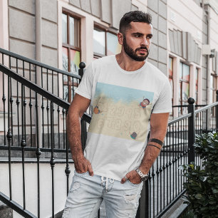 T-shirt Enfants Écrivant des Nombres dans le Sable
