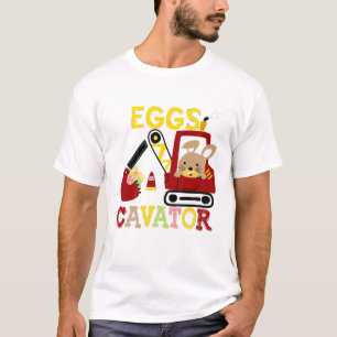 T-shirt Enfants Eggscavator Joyeux Easter Funny Excavator