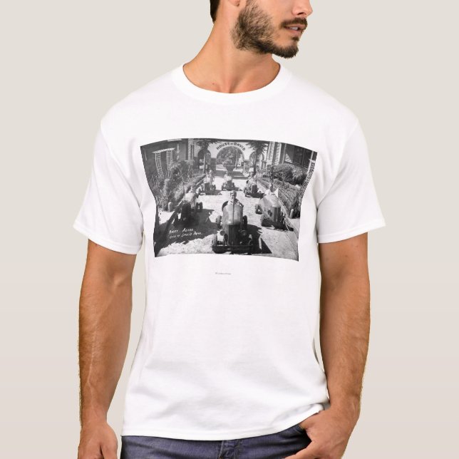 T-shirt Enfants emballant dans des voitures miniatures (Devant)
