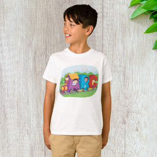 T-shirt Enfants En Train Alphabet