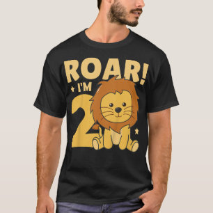 T-shirt Enfants Enfants 2e anniversaire Lion 2 ans Bébé Li