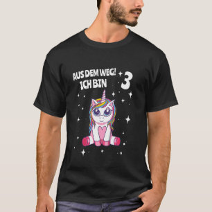 T-shirt Enfants Enfants 3e anniversaire fille 3 ans Unicor