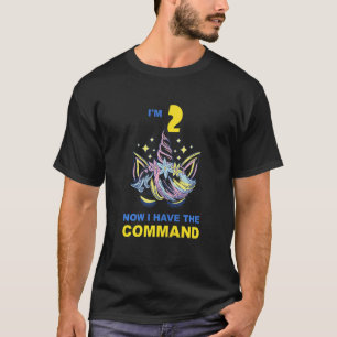 T-shirt Enfants Enfants Deux 2 ans Anniversaire Unicorn Fi