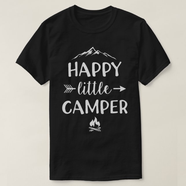 T-shirt Enfants Enfants Happy Petit Camper Cute Camping Ga (Design devant)