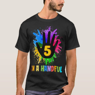 T-shirt Enfants Enfants Je Suis Une Poignée 5 Ans Mignonne