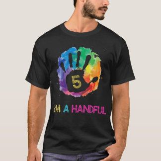 T-shirt Enfants Enfants Je Suis Une Poignée Cadeau De Cinq