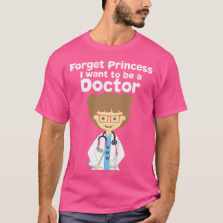 T-shirt Enfants Enfants Je Veux Être Une Chemise Docteur. 
