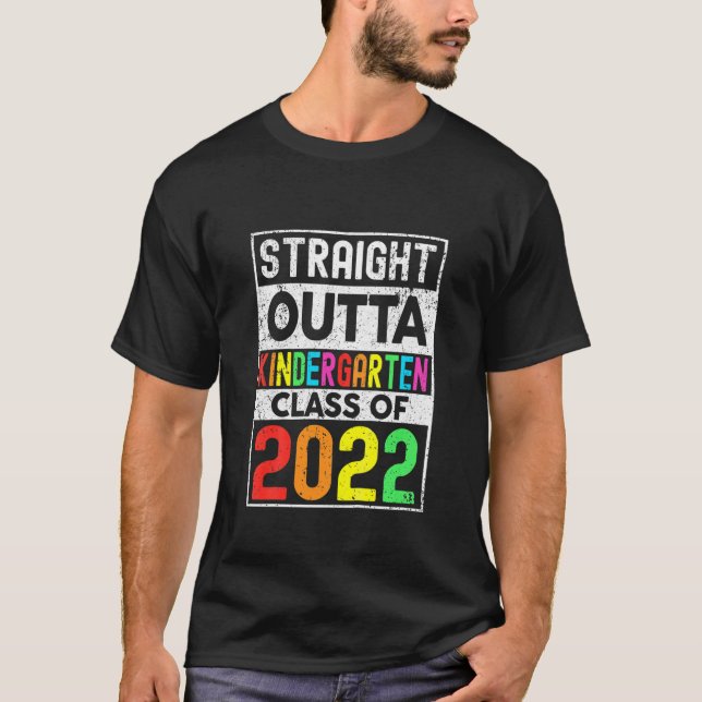 T-shirt Enfants Enfants Tout Droit En Dehors De La Classe  (Devant)