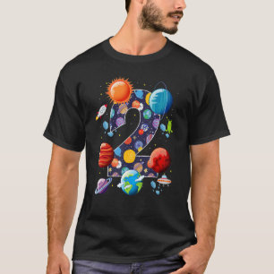 T-shirt Enfants Espace extra-atmosphérique 2 ans 2e annive