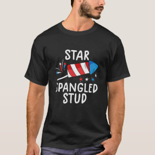 T-shirt Enfants Étoile Écrasée Stud T Drôle 4 juillet S Po