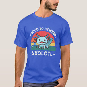 T-shirt Enfants Fier D'Être Étrange Axolotl Blue Salamande
