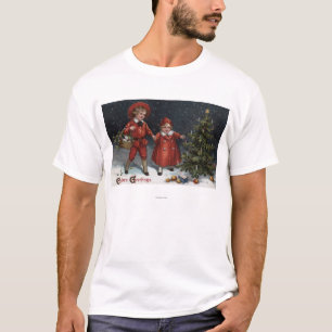 T-shirt Enfants finis décorant l'arbre