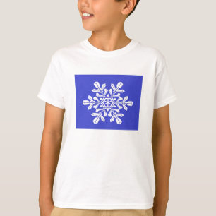 T-Shirt Enfants Flake de neige bleue