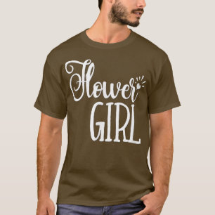 T-shirt Enfants Flower Girl Chemise de mariage mariée mari