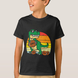 T-shirt Enfants Football Américain Trex Retro Dinosaur Boy
