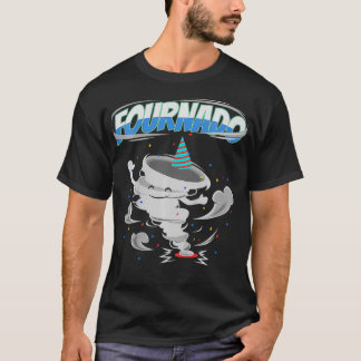 T-shirt Enfants Fournado Anniversaire 4 ans Enfant 4e fête