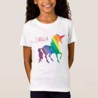 Enfants frais personnalisés d'aquarelle de licorne
