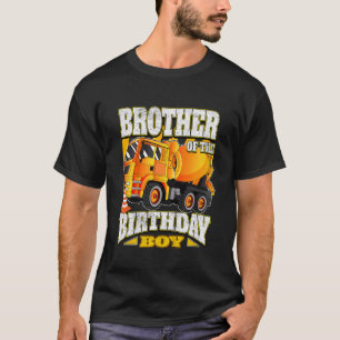 T-shirt Enfants Frère De L'Anniversaire Boy Concrete Mixer