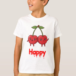 T-shirt Enfants Fruit Cute Cherry Friends.