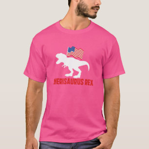 T-shirt Enfants Funny 4 juillet Amerisaurus Rex American