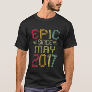 T-shirt Enfants Funny Epic Depuis Mai 2017 5E Anniversaire